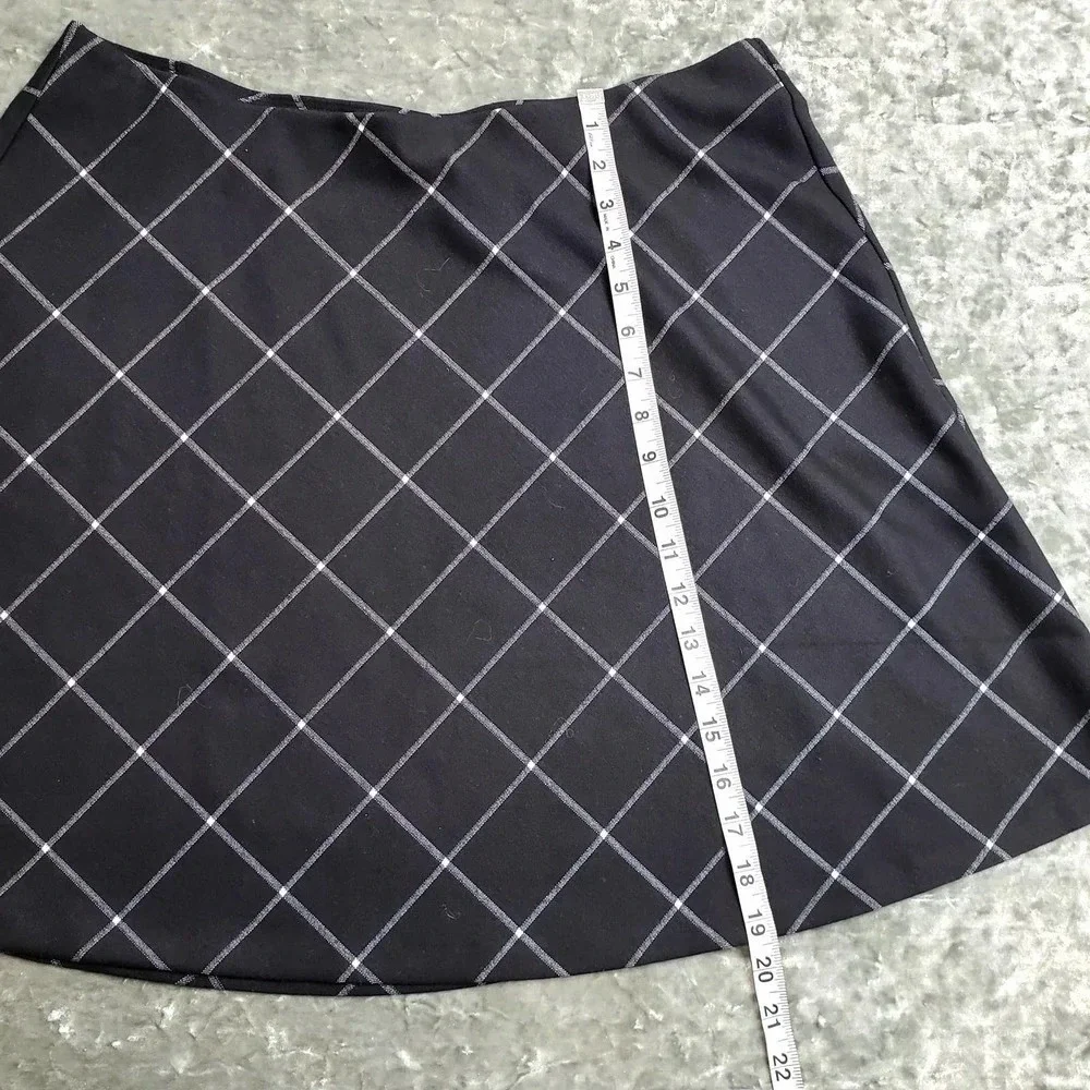 Loft Plaid A-Line Skirt
